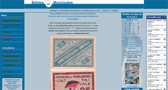 Desktop Screenshot of billetesmunicipales.com