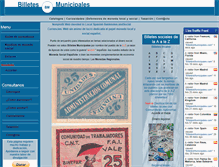 Tablet Screenshot of billetesmunicipales.com